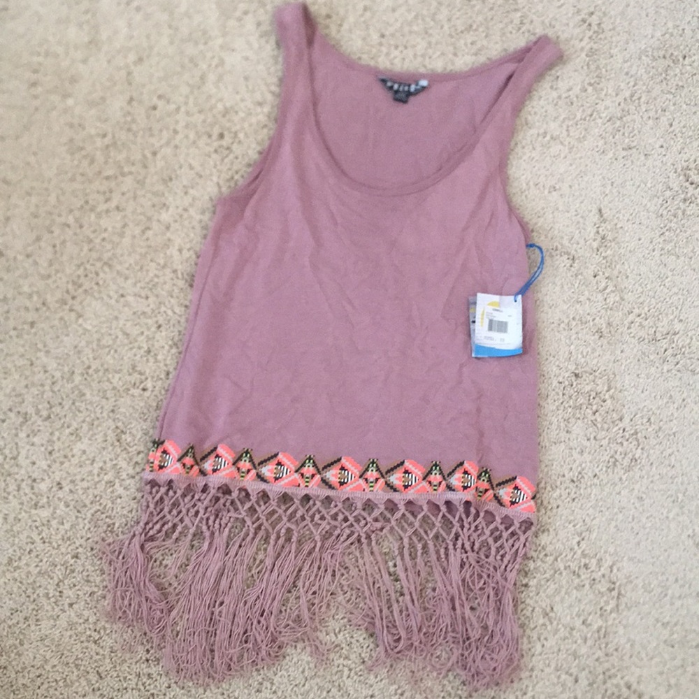 Fringe tank top